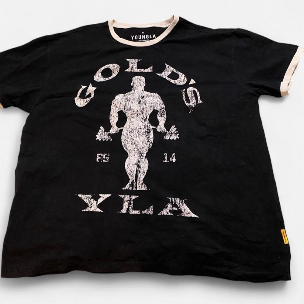 Youngla Men's Black and White T-shirt